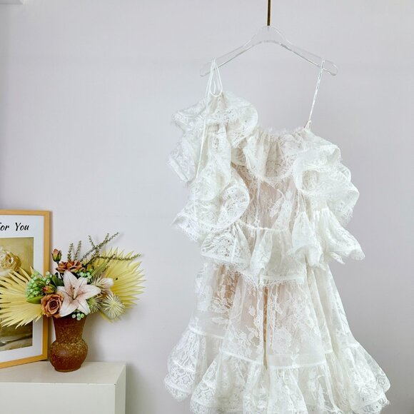 Zimmermann DAWNING Lace Mini Dress - Picture 10 of 11